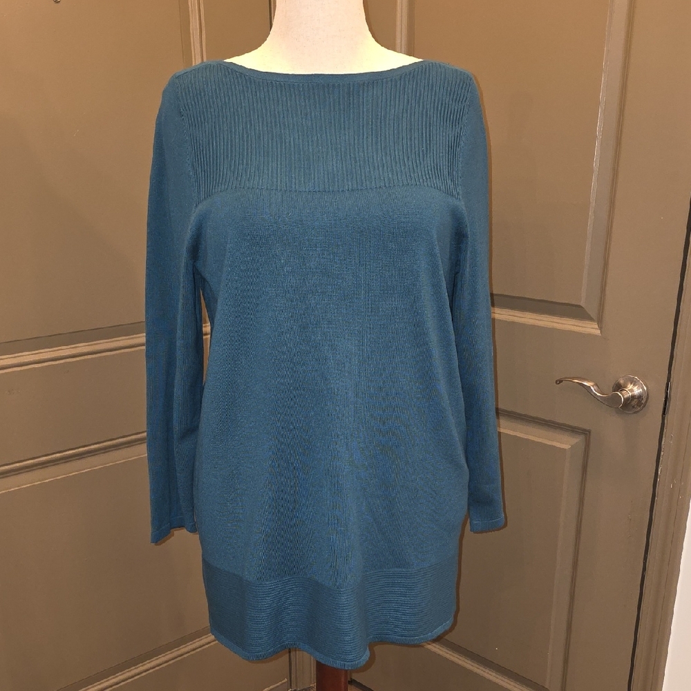 Lane Bryant Teal Tunic Sweater 14/16